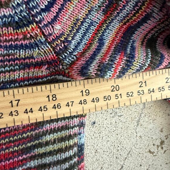 The Limited Striped Sweater Multicolor Space Dye Cowl Neck Womens M Cozy WInter - Picture 7 of 8